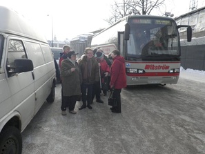 Kallt, i väntan på att komma in i Riksdagshuset