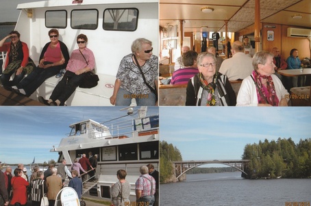 Ulla Tennströms bildkollage från resan till Kotka/Villmanstrand